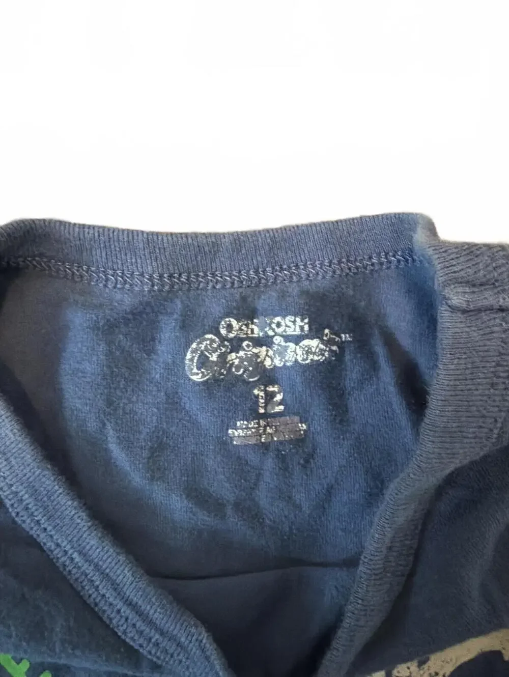 OshKosh B'gosh Kids Boys Dinosaur Skeleton Long Sleeve Shirt Size 12